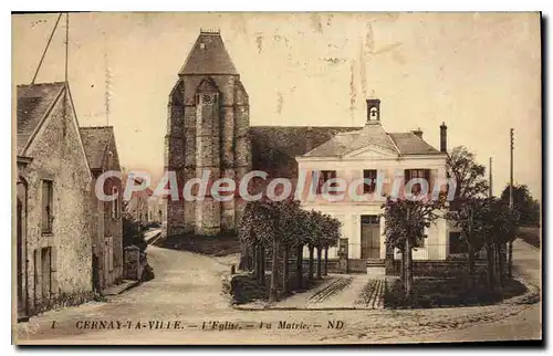 Cartes postales Cernay La Ville L'Eglise La Mairie