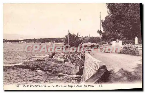 Ansichtskarte AK Cap Antibes La Route Du Cap A Juan Les Pins