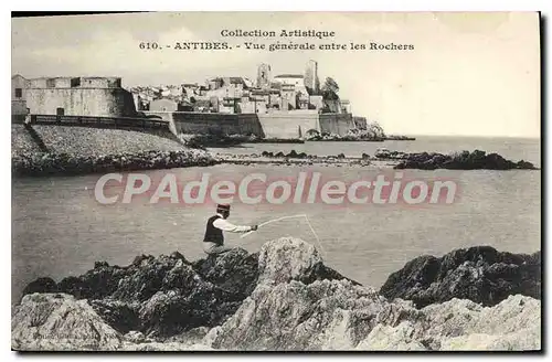 Cartes postales Antibes Vue Generale Entre Les Rochers