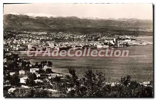 Moderne Karte Antibes Vue Generale La Cote D'Azur