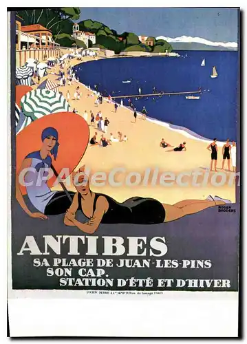 Cartes postales moderne Antibes Par Roger Broders