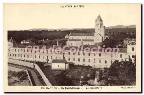 Cartes postales Cannes Ile Saint Honorat Le Monastere