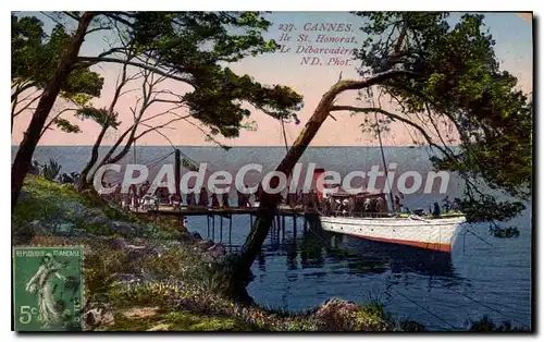 Cartes postales Cannes St Honorat Le Debarcadere