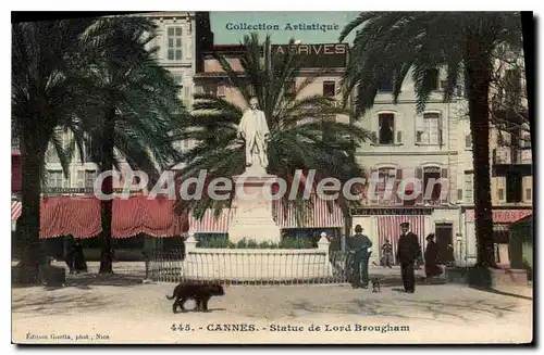 Cartes postales Cannes Statue De Lord Brougham