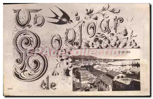 Cartes postales Cannes un bonjour