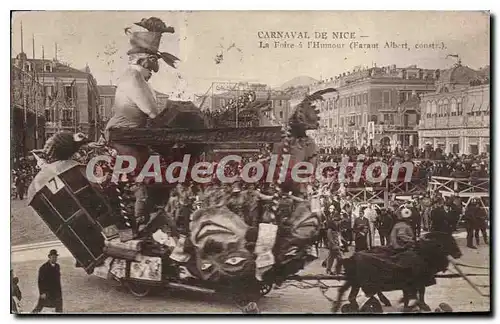 Cartes postales Carnaval De Nice La Foire Humour Faraut Albert