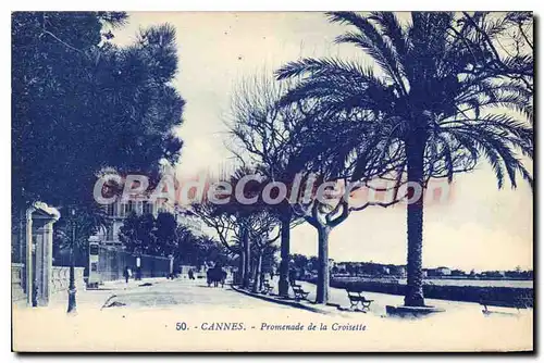 Cartes postales Cannes Promenade De la Croisette