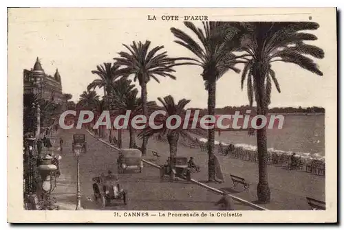 Cartes postales Cannes La Promenade De la Croisette