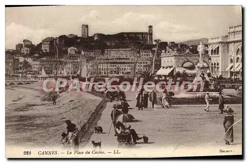 Cartes postales Cannes La Place Du Casino