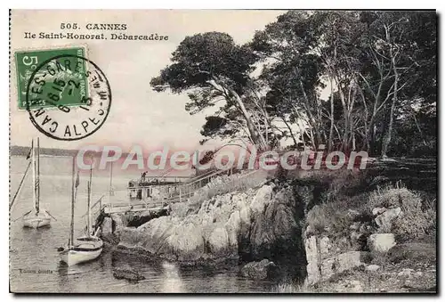 Cartes postales Cannes Ile Saint Honorat Debarcadere