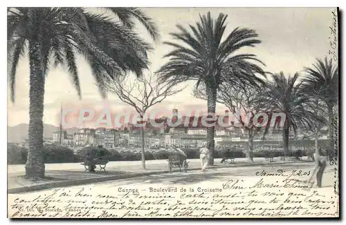 Cartes postales Cannes Boulevard De La Croisette