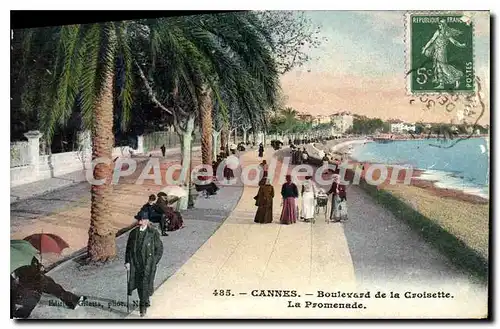 Cartes postales Cannes Boulevard De La Croisette La Promenade