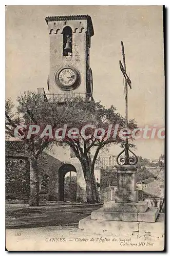 Cartes postales Cannes Clocher De I'Eglise Du Suquet