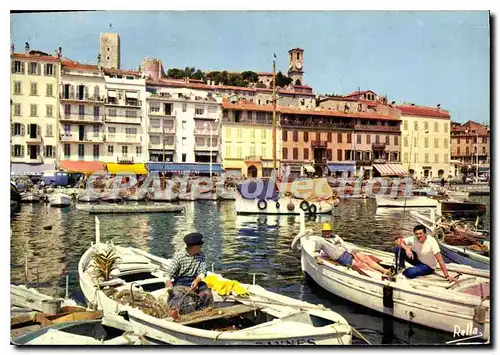 Moderne Karte Cannes Le Quai Saint Pierre La Tour Et I'Horloge