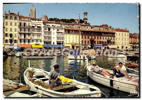 Moderne Karte Cannes Le Quai Saint Pierre La tour Et I'Horloge