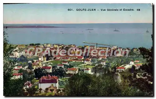 Cartes postales Golfe Juan Vue Generale Et Escadre