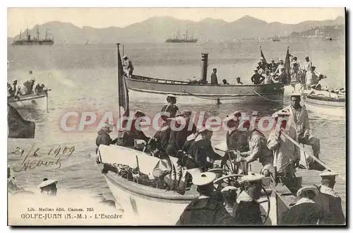 Cartes postales Golfe Juan L'Escadre gros plan