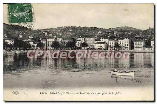 Ansichtskarte AK Golfe Juan Vue Generale Du Port Prise De la Jetee