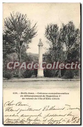 Ansichtskarte AK Golfe Juan Colonne Commemorative Du Debarquement De Napoleon 1er