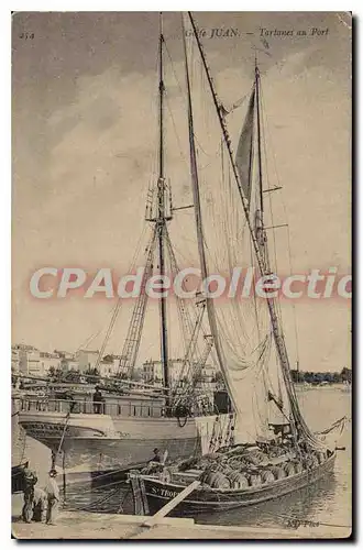 Cartes postales Golfe Juan Tartanes Au Port