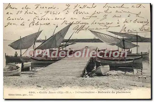 Cartes postales Golfe Juan Debarcadere Bateaux De Plaisance