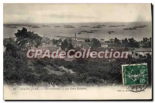 Cartes postales Golfe Juan Vue Generale Les Deux Escadres