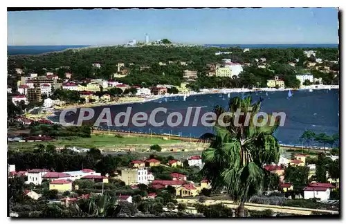 Cartes postales Golfe Juan Vue Panoramique Sur Juan Les Pins phare Garoupe