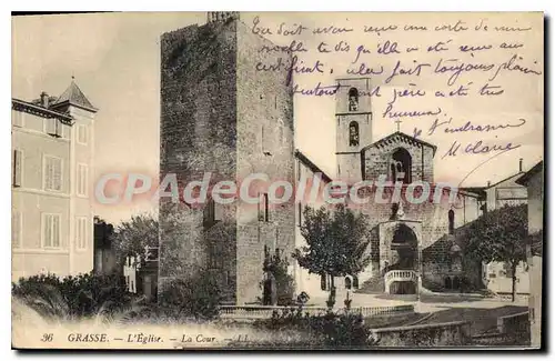 Cartes postales Grasse L'Eglise La Cour