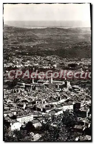 Cartes postales Grasse Vue Generale Au Loin Les Iles De Lerins