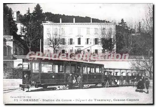 Cartes postales moderne Grasse Station Du Cours Depart du tramway REPRODUCTION