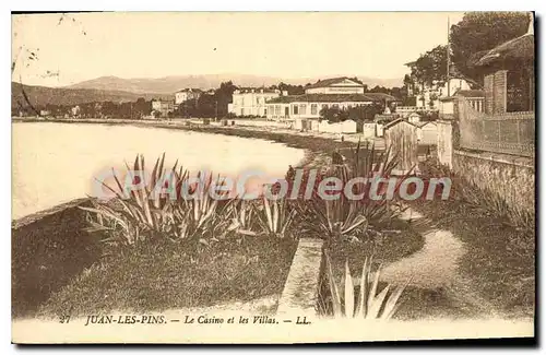 Cartes postales Juan Les Pins Le Casino Et Les Villas