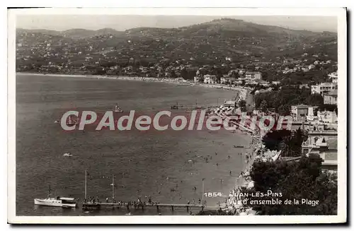 Cartes postales Juan Les Pins Vue D'Ensemble De La Plage