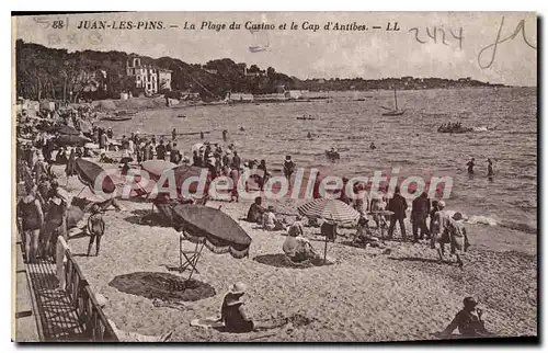 Cartes postales Juan Les Pins La Plage Du Casino