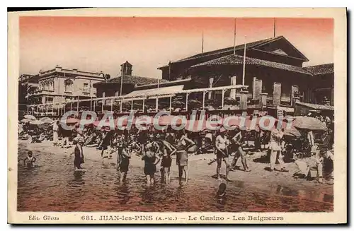 Cartes postales Juan Les Pins Le Casino Les Baigneurs