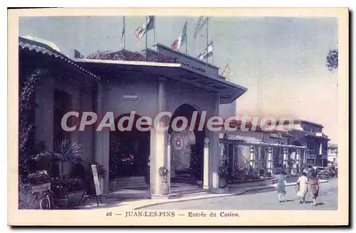 Cartes postales Juan Les Pins Entree Du Casino