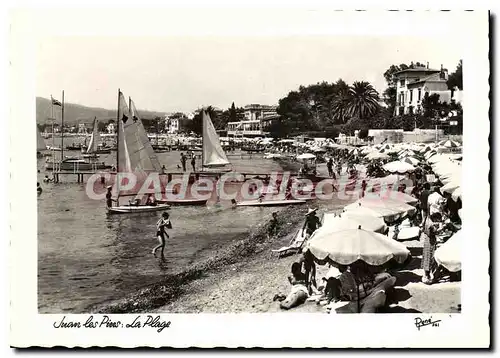 Moderne Karte Juan Les Pins La Plage