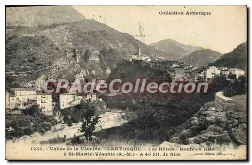 Cartes postales Lantosque les Hotels Route De Nice A Saint Martin Vesubie