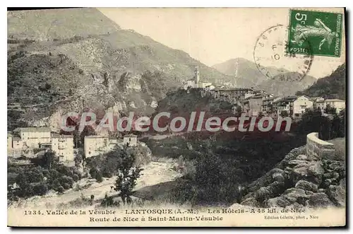 Cartes postales Lantosque les Hotels Route De Nice A Saint Martin Vesubie