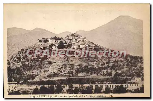 Cartes postales Levens Vue Generale Et Les Arcades Romaines