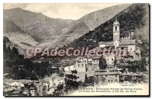 Cartes postales Luceram Nouvelle Route De Peira Cava