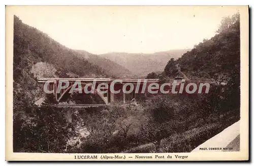 Cartes postales Luceram Nouveau pont Du Verger