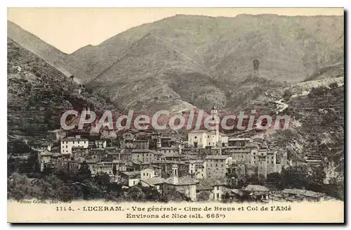 Ansichtskarte AK Luceram Vue Generale Cime De Braus Et Col de l'Abl�