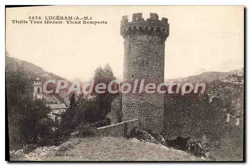 Cartes postales Luceram Vieille Tour Feodale Vieux Remparts