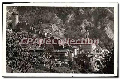 Ansichtskarte AK Luceram Le Vieux Chateau Et I'Eglise