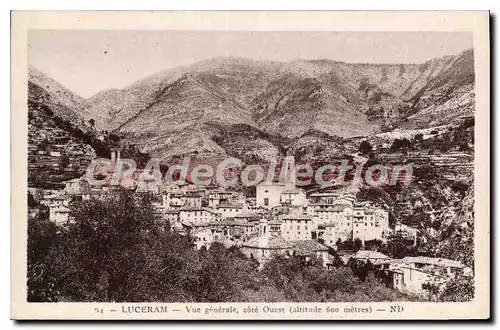 Cartes postales Luceram Vue Generale Ouest