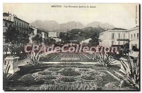 Cartes postales Menton Les Nouveaux Jardins Du Carrei