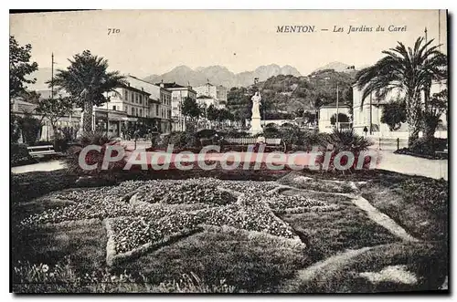 Cartes postales Menton Les Jardins Du Carei