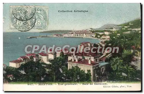 Ansichtskarte AK Menton Vue Generale Baie De Garavan