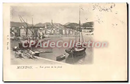 Cartes postales Menton Vue prise De La Jetee