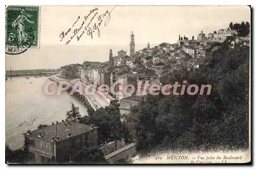 Cartes postales Menton Vue Prise Du Boulevard